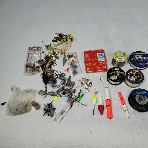 Fishing Line Lures Lot Rubber Worm Bass Trout Bait Outdoor Freshwater Fisherman - Picture 10 of 10